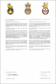 Lettres patentes concédant des emblèmes héraldiques à The Diocesan Church Society of the Anglican Catholic Church of Canada
