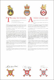 Lettres patentes concédant des emblèmes héraldiques à St. Margaret’s School Lettres patentes concédant des emblèmes héraldiques à St. Margaret’s School