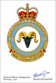 Lettres patentes confirmant le blasonnement de l'insigne du 401e Escadron d'entraînement opérationnel d'hélicoptères