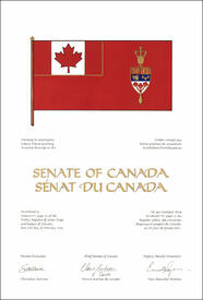 Lettres patentes concédant un drapeau au Sénat du Canada