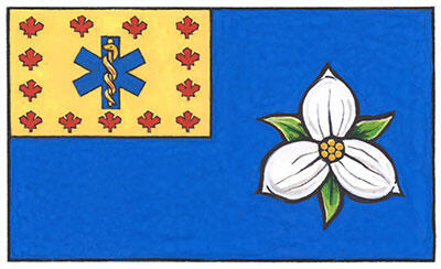 Flag of the Paramedic Chiefs of Canada (Ontario)