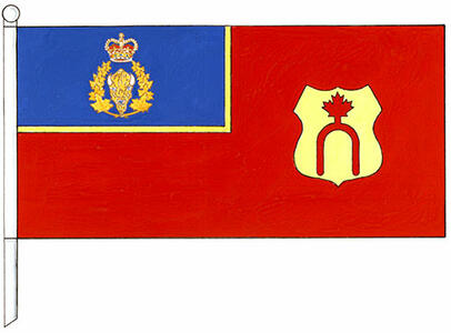 Drapeau de l'Association des anciens de la Gendarmerie royale du Canada