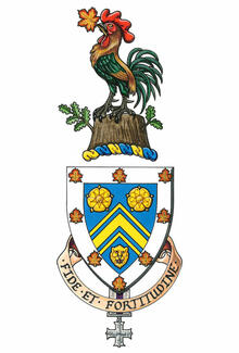 Arms of Harry Tredennick Caldicott Cock