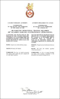 Devise du 406e Escadron maritime d’entraînement opérationnel