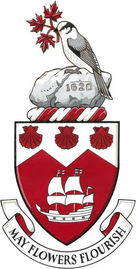Armoiries de la Canadian Society of Mayflower Descendants