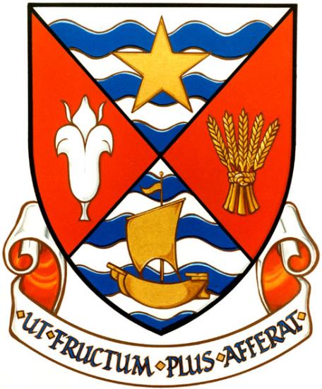 Arms of the Association des LeBlanc