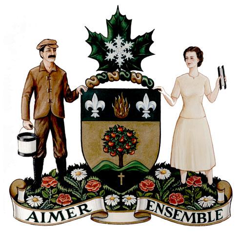 Arms of the Municipalité de Saint-Eugène