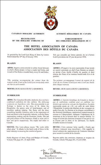 Arms of the Hotel Association of Canada