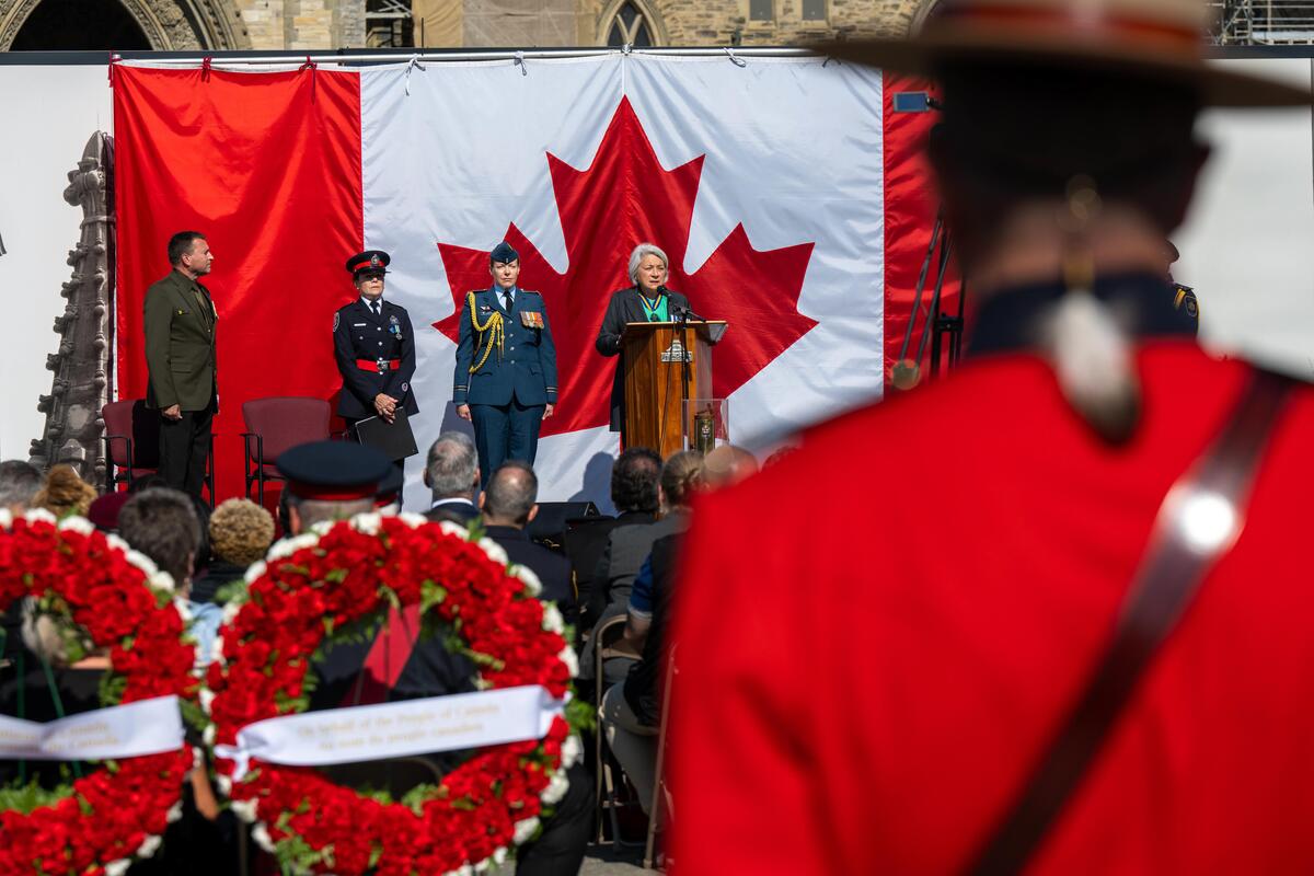 La gouverneure générale Mary Simon prononce son discours