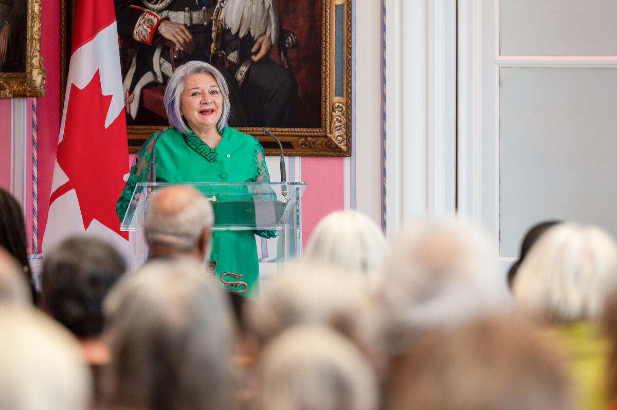 La gouverneure générale Mary Simon prononce son discours