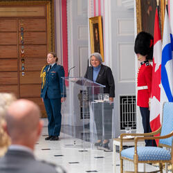 Governor General Mary Simon delivers her remarks