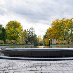 Water fountain on grounds of Rideau Hall