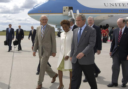 La gouverneure générale rencontre le président Bush
