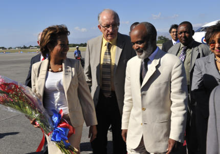 Visite de travail en Haïti : Accueil officiel du président, Son Excellence René Préval