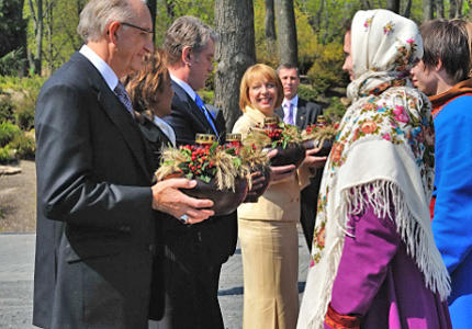 UKRAINE - Act of Commemoration at the Holodomor Memorial Monument