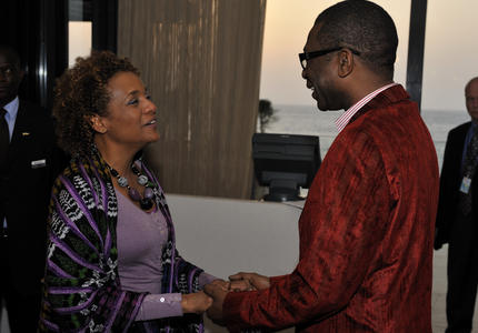STATE VISIT TO SENEGAL - Meeting with Youssou N'dour