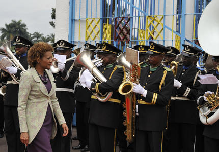 STATE VISIT TO CONGO - Welcoming ceremony and meeting with the President