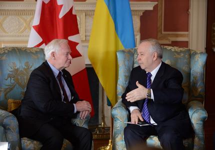 Visite de courtoisie du président du Parlement de l'Ukraine