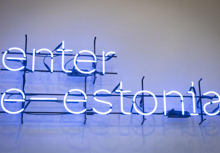 Panneau de E-Estonia. 