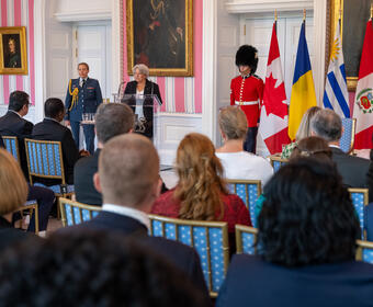 La gouverneure générale Mary Simon prononce son discours