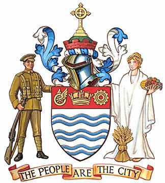 Letters Patent registering the Armorial Bearings of The Corporation of the City of Barrie