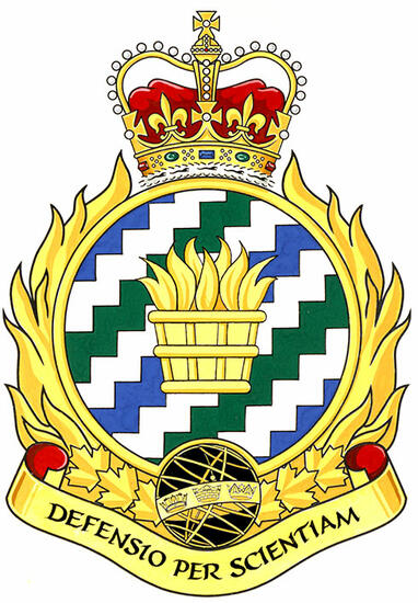 Badge of the Defence Research and Development Canada Military Support Unit