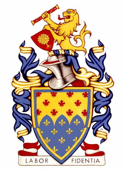 Differenced Arms for Marie Monique Chantal Amyot, daughter of Léopold Henri Amyot