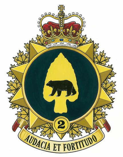 Insigne du 2e Groupe-Brigade mécanisé du Canada