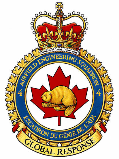 Badge of the 4 Airfield Engineering Squadron