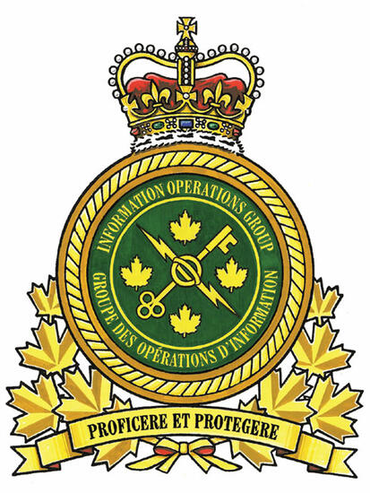 Insigne du Groupe des opérations d'information des Forces canadiennes