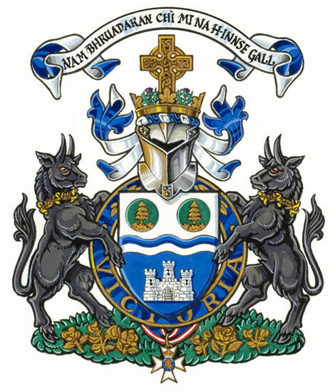 Arms of Kevin Stewart MacLeod