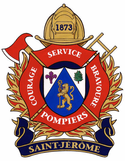 Badge of the Service de la sécurité incendie, Saint-Jérôme