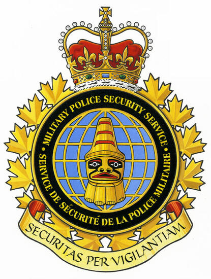 Insigne du Service de securité de la police militaire